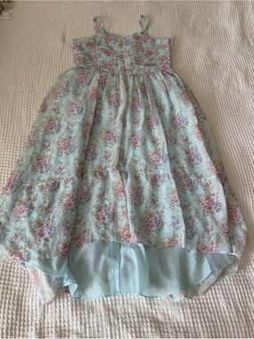 Pampolina Light Blue Floral High-Low Sundress